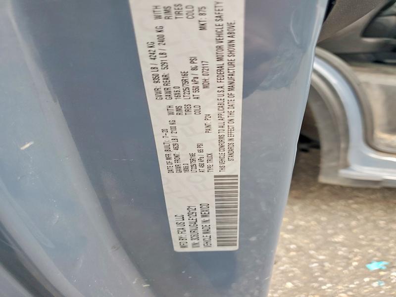 Aukcja sprzedaży 2020 Ram Promaster 3500, vin: 3C6URVJG4LE129121, numer aukcji: 66549476