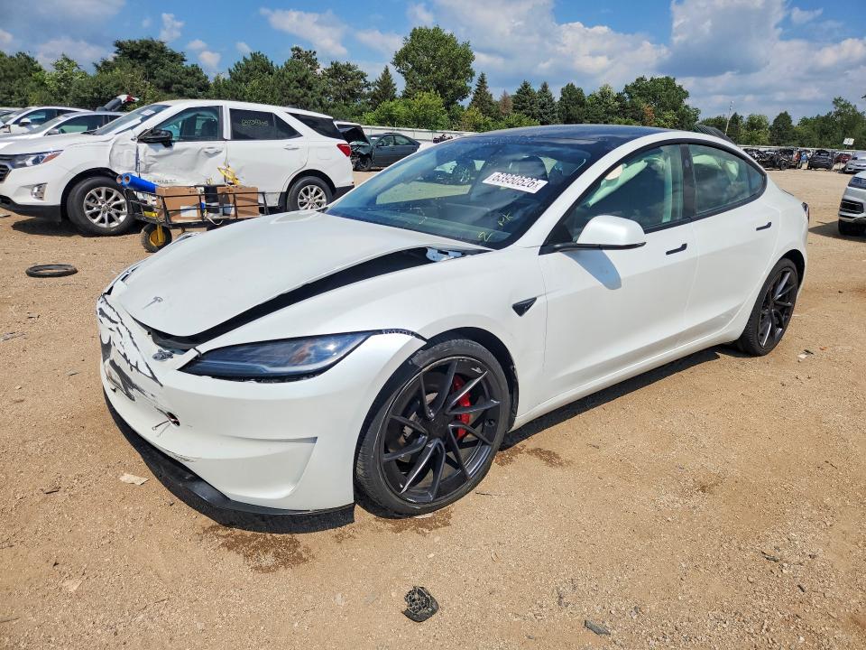 2025 Tesla Model 3 მანქანა იყიდება აუქციონზე, vin: 5YJ3E1ET6SF028297, აუქციონის ნომერი: 63950526