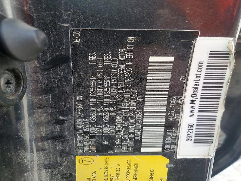 64465396 :رقم المزاد ، JTJGW31U062000591 vin ، 2006 Lexus Rx مزاد بيع