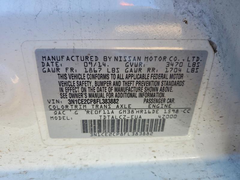 Aukcja sprzedaży 2015 Nissan Versa Note, vin: 3N1CE2CP8FL383882, numer aukcji: 67010486