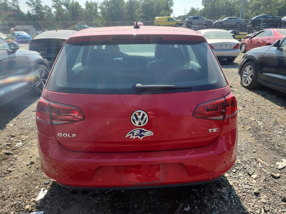 2017 Volkswagen Golf მანქანა იყიდება აუქციონზე, vin: 3VW217AU5HM076030, აუქციონის ნომერი: 64559976