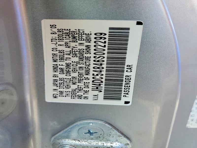 66890266 :رقم المزاد ، JH4DC54846S002299 vin ، 2006 Acura Rsx مزاد بيع