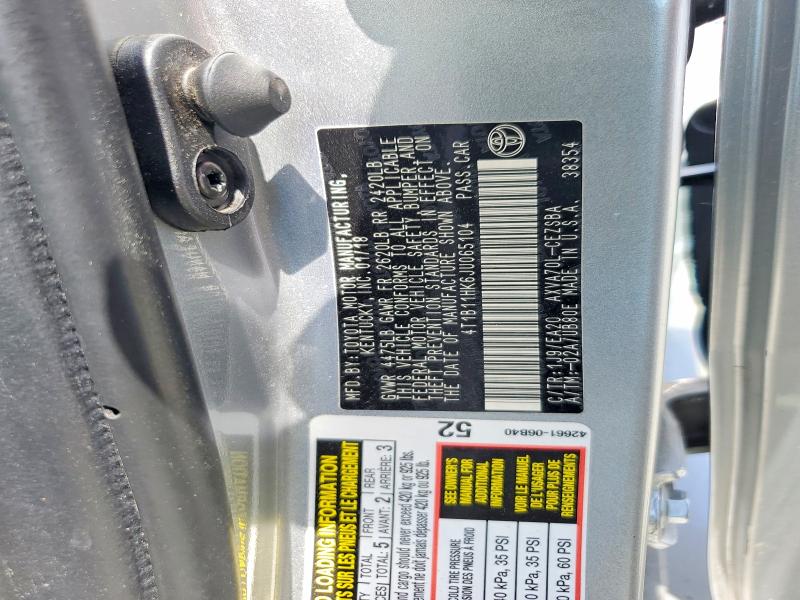 Продаж на аукціоні авто 2018 Toyota Camry, vin: 4T1B11HK6JU065104, номер лоту: 65752616