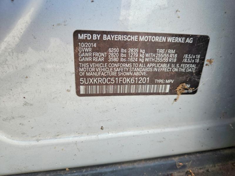 Aukcja sprzedaży 2015 Bmw X5, vin: 5UXKR0C51F0K61201, numer aukcji: 66898686