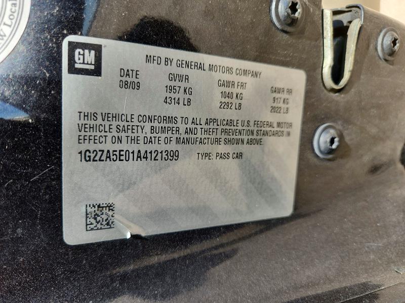 65757396 :رقم المزاد ، 1G2ZA5E01A4121399 vin ، 2010 Pontiac G6 مزاد بيع