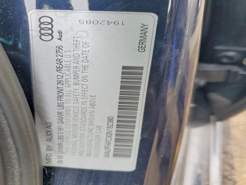 Aukcja sprzedaży 2016 Audi A6, vin: WAUFFAFC3GN192380, numer aukcji: 63447076