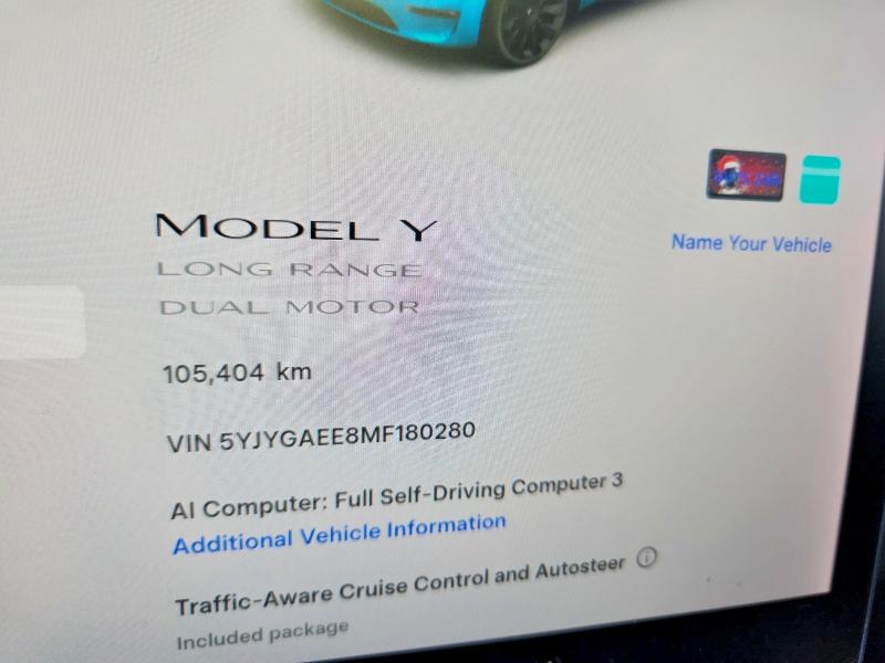 Aukcja sprzedaży 2021 Tesla Model Y, vin: 5YJYGAEE8MF180280, numer aukcji: 65575266