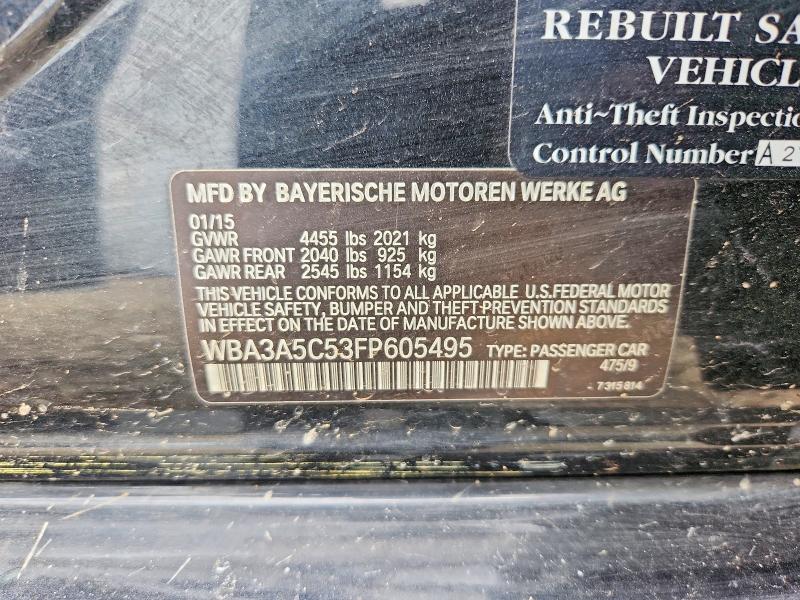 63315586 :رقم المزاد ، WBA3A5C53FP605495 vin ، 2015 Bmw 328 مزاد بيع