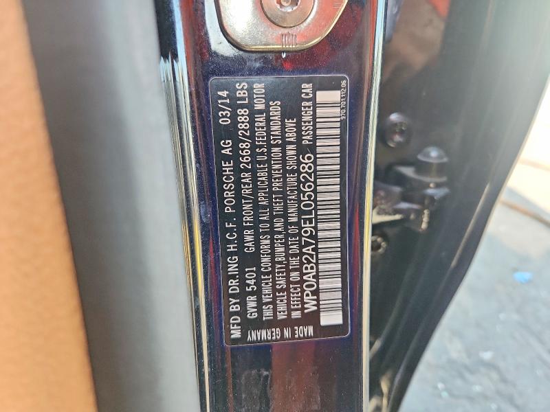 2014 Porsche Panamera მანქანა იყიდება აუქციონზე, vin: WP0AB2A79EL056286, აუქციონის ნომერი: 64712076