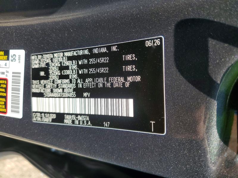 Aukcja sprzedaży 2026 Lexus Tx 350, vin: 5TDAAAB6XTS084855, numer aukcji: 64088876
