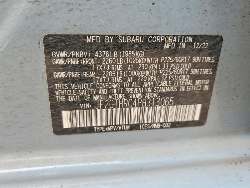 Продаж на аукціоні авто 2023 Subaru Crosstrek, vin: JF2GTHRC4PH313065, номер лоту: 63428476