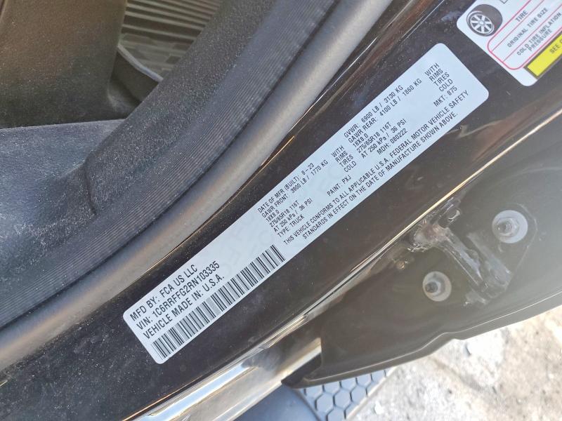 62463386 :رقم المزاد ، 1C6RRFFG2RN103335 vin ، 2024 Ram 1500 مزاد بيع