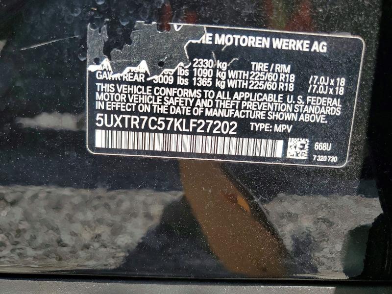 Aukcja sprzedaży 2019 Bmw X3, vin: 5UXTR7C57KLF27202, numer aukcji: 66173226