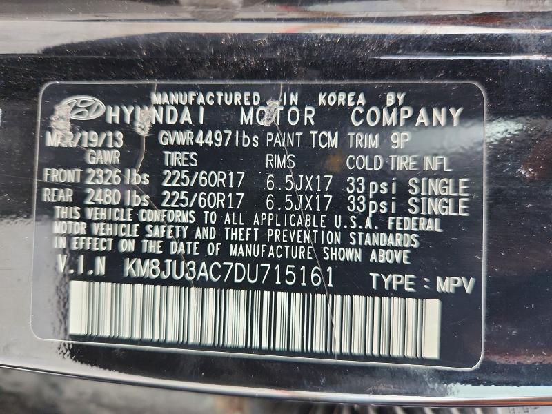 Продаж на аукціоні авто 2013 Hyundai Tucson, vin: KM8JU3AC7DU715161, номер лоту: 67251076