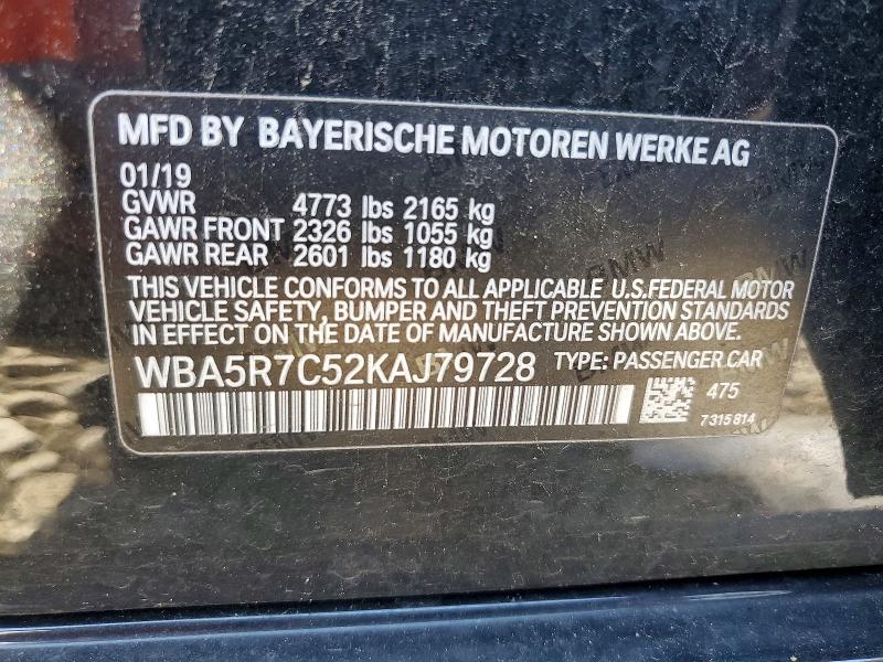 Aukcja sprzedaży 2019 Bmw 330xi, vin: WBA5R7C52KAJ79728, numer aukcji: 63025176