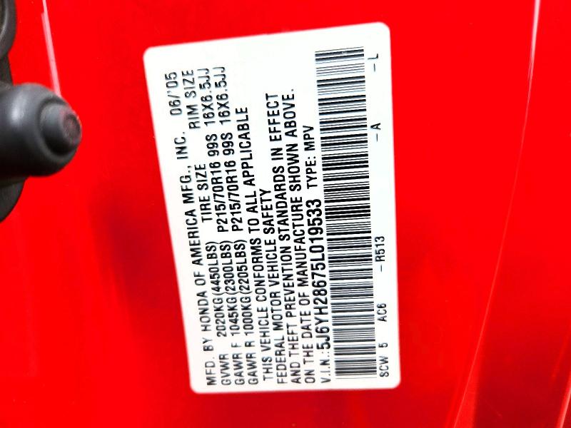 Aukcja sprzedaży 2005 Honda Element, vin: 5J6YH28675L019533, numer aukcji: 64697856