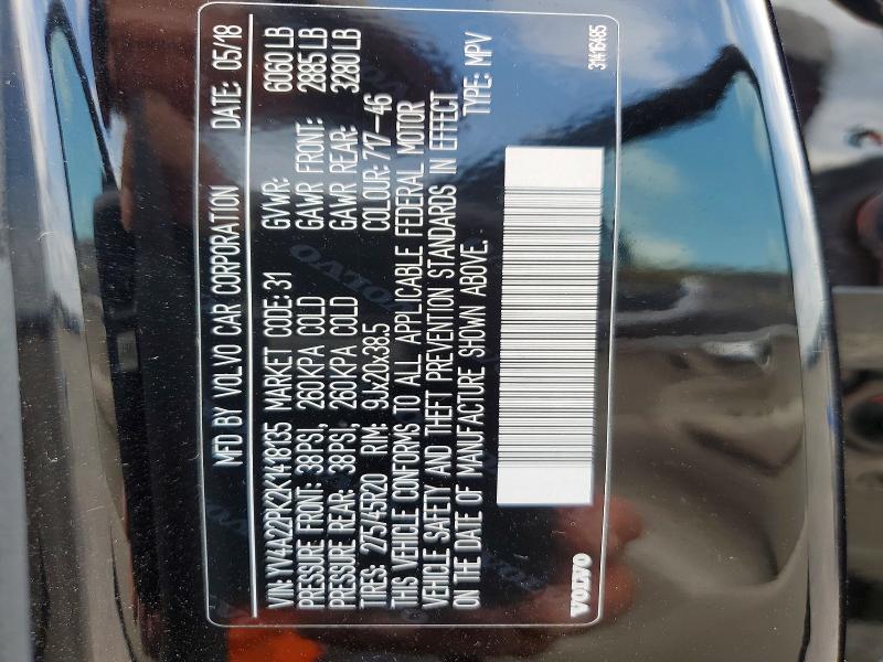 Продажа на аукционе авто 2019 Volvo Xc90, vin: YV4A22PK2K1418135, номер лота: 64434376
