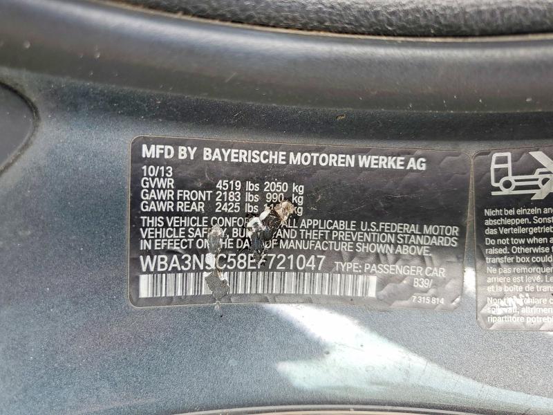 64562366 :رقم المزاد ، WBA3N9C58EF721047 vin ، 2014 Bmw 428 مزاد بيع