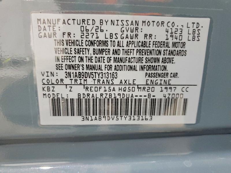 63618856 :رقم المزاد ، 3N1AB9DV5TY313163 vin ، 2026 Nissan Sentra مزاد بيع