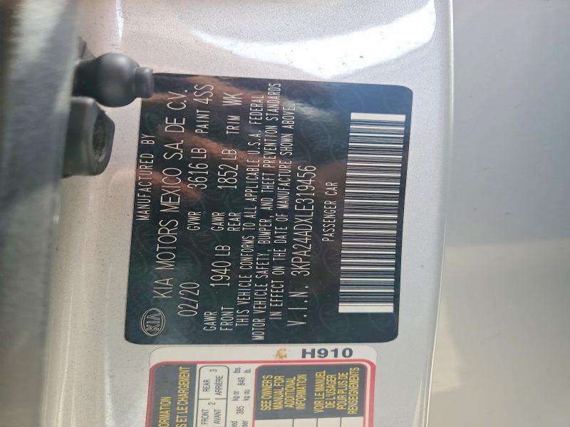Aukcja sprzedaży 2020 Kia Rio, vin: 3KPA24ADXLE319456, numer aukcji: 64819416