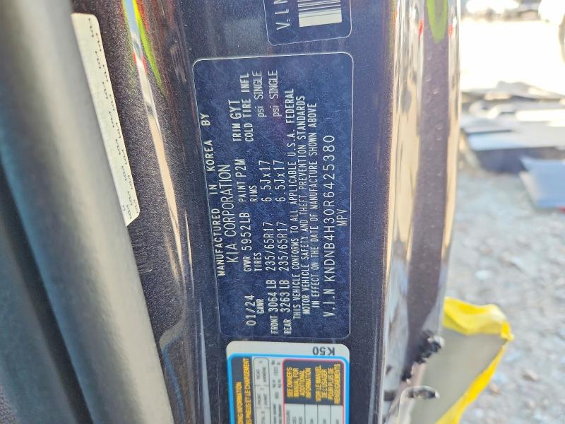 Aukcja sprzedaży 2024 Kia Carnival, vin: KNDNB4H30R6425380, numer aukcji: 64566716