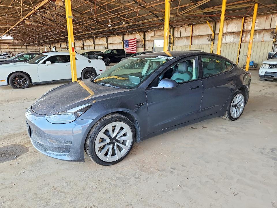 2022 Tesla Model 3 მანქანა იყიდება აუქციონზე, vin: 5YJ3E1EA8NF369347, აუქციონის ნომერი: 61449756
