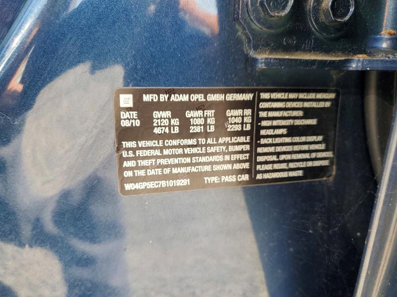 Продаж на аукціоні авто 2011 Buick Regal, vin: W04GP5EC7B1019291, номер лоту: 66508696