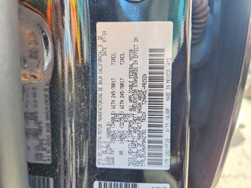 Aukcja sprzedaży 2024 Toyota Tacoma, vin: 3TMLB5JN6RM042701, numer aukcji: 63817056