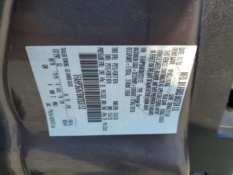 Продаж на аукціоні авто 2011 Ford Focus, vin: 1FAHP3GN7BW203152, номер лоту: 65407506