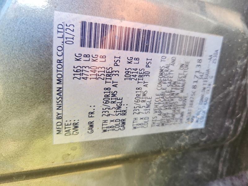 Aukcja sprzedaży 2025 Nissan Rogue, vin: 5N1BT3BB7SC817138, numer aukcji: 63664606