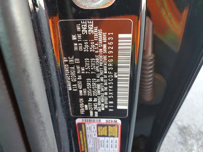 Продажа на аукционе авто 2024 Kia Sportage, vin: 5XYK5CDF3RG192631, номер лота: 65221456
