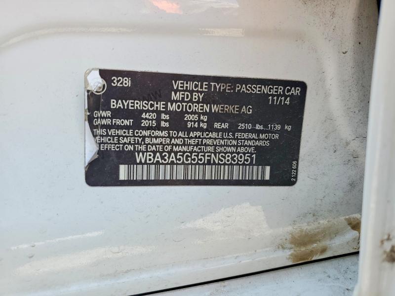 Aukcja sprzedaży 2015 Bmw 328, vin: WBA3A5G55FNS83951, numer aukcji: 64933126