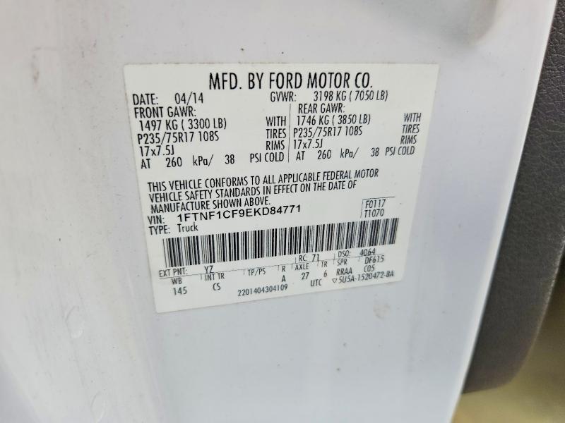 Aukcja sprzedaży 2014 Ford F150, vin: 1FTNF1CF9EKD84771, numer aukcji: 63645706