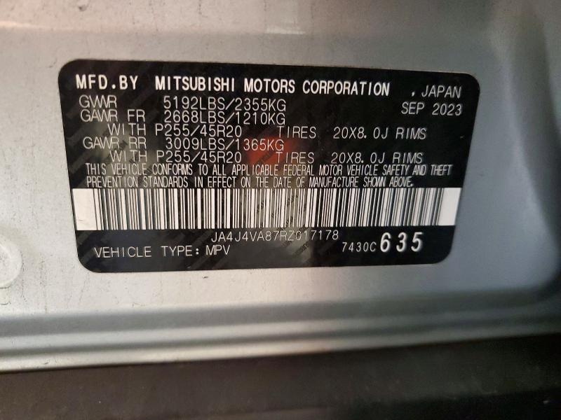 Продажа на аукционе авто 2024 Mitsubishi Outlander, vin: JA4J4VA87RZ017178, номер лота: 64814746