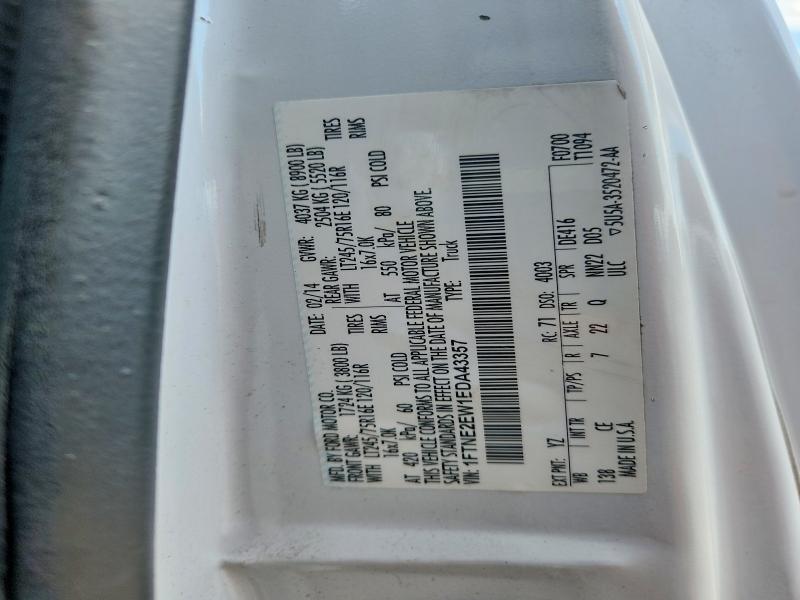 66504996 :رقم المزاد ، 1FTNE2EW1EDA43357 vin ، 2014 Ford Econoline مزاد بيع