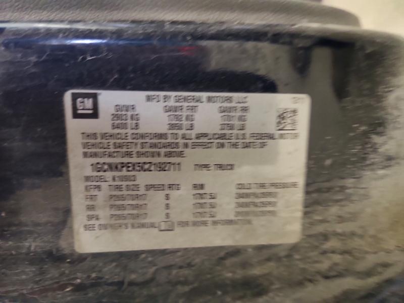 64539796 :رقم المزاد ، 1GCNKPEX5CZ192711 vin ، 2012 Chevrolet Silverado مزاد بيع