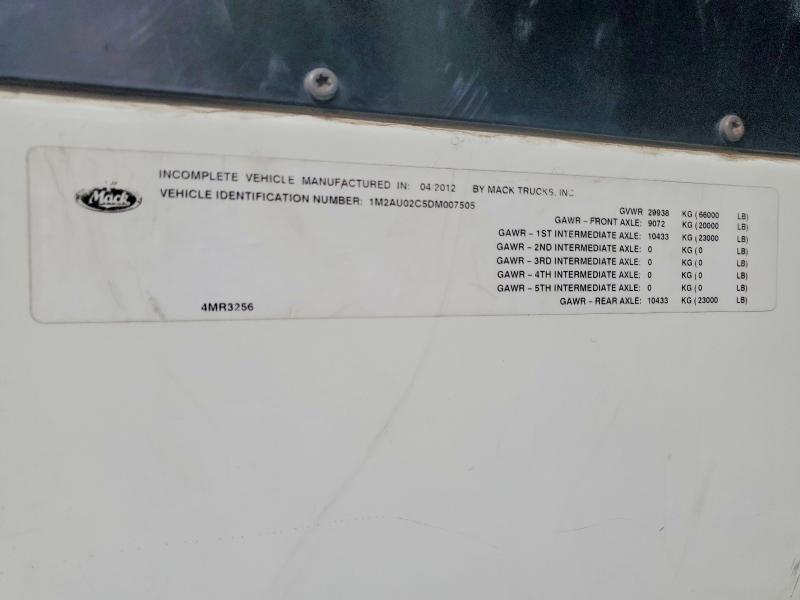 Aukcja sprzedaży 2013 Mack Leu613, vin: 1M2AU02C5DM007505, numer aukcji: 65617646