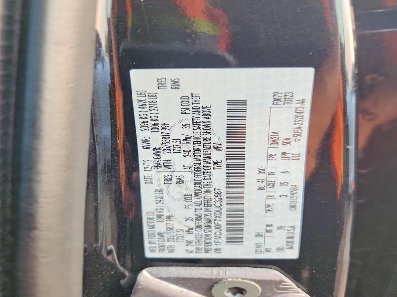 2013 Ford Escape მანქანა იყიდება აუქციონზე, vin: 1FMCU0F7XDUC32587, აუქციონის ნომერი: 63692446