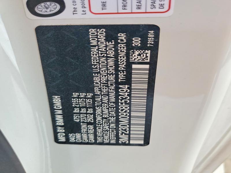 Aukcja sprzedaży 2025 Bmw M2, vin: 3MF23DM09S8F53494, numer aukcji: 63169146
