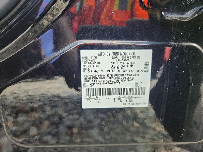 Продажа на аукционе авто 2024 Ford Edge, vin: 2FMPK4J98RBA63285, номер лота: 63725556
