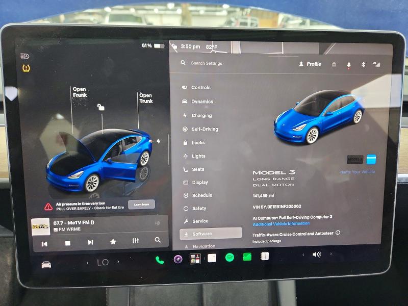 Aukcja sprzedaży 2022 Tesla Model 3, vin: 5YJ3E1EB1NF305062, numer aukcji: 64283026