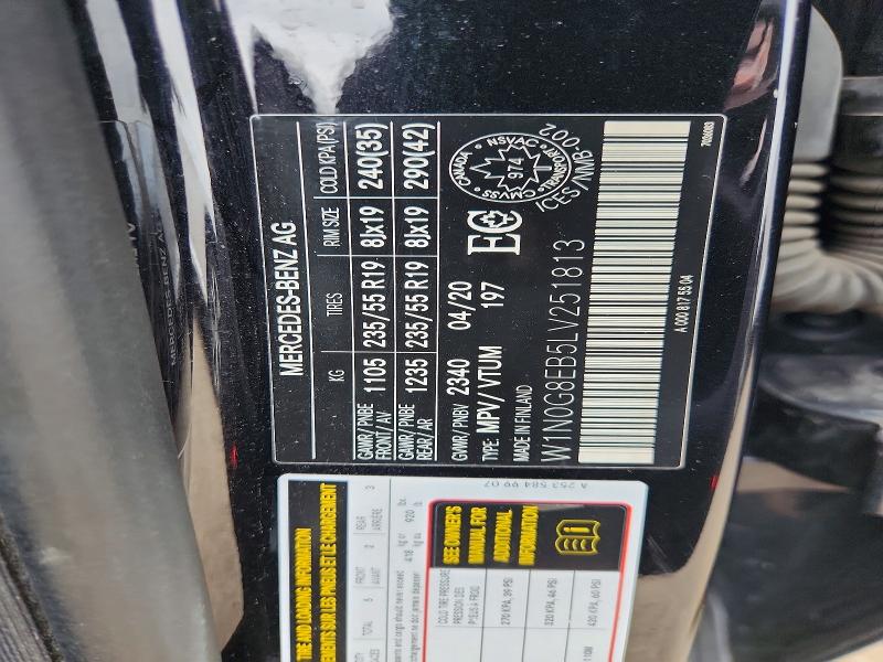 Aukcja sprzedaży 2020 Mercedes-benz Glc, vin: W1N0G8EB5LV251813, numer aukcji: 57999936