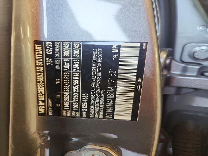 2021 Mercedes-benz Gla მანქანა იყიდება აუქციონზე, vin: W1N4N4HB5MJ121521, აუქციონის ნომერი: 64370906