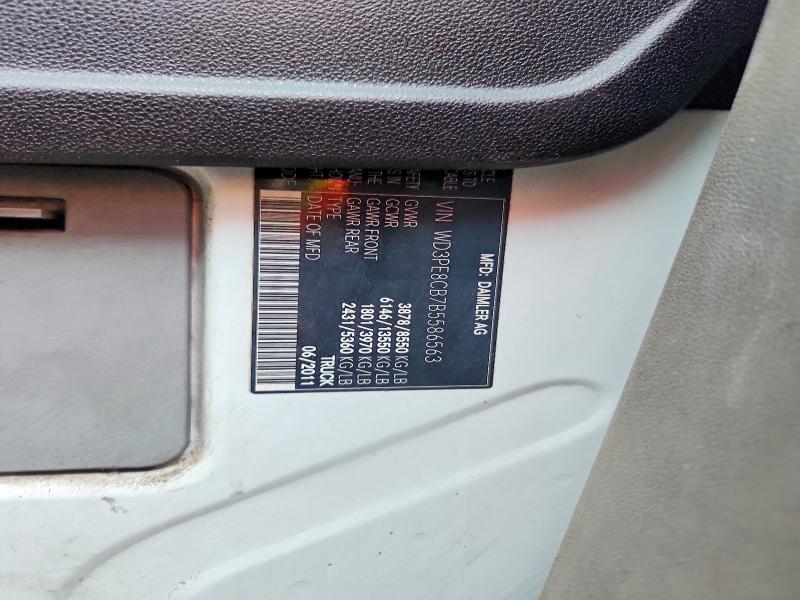 63600206 :رقم المزاد ، WD3PE8CB7B5586563 vin ، 2011 Mercedes-benz Sprinter مزاد بيع