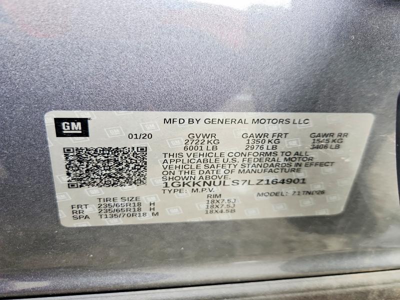 Продаж на аукціоні авто 2020 Gmc Acadia, vin: 1GKKNULS7LZ164901, номер лоту: 66517096