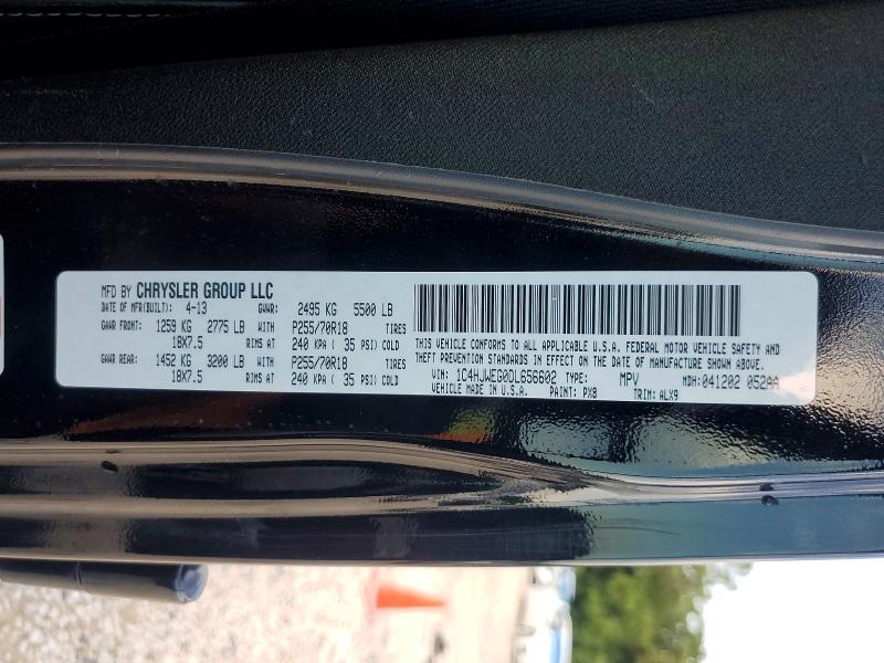 Продаж на аукціоні авто 2013 Jeep Wrangler Unlimited, vin: 1C4HJWEG0DL656602, номер лоту: 63954696