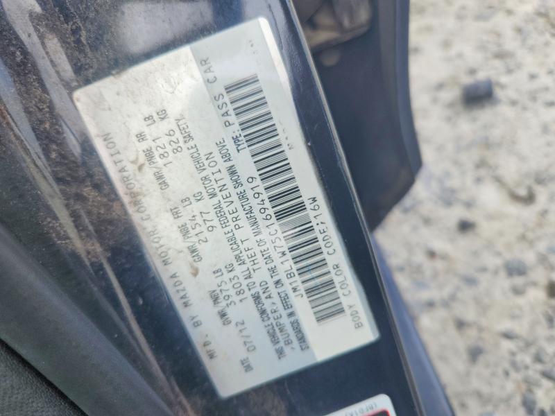 Aukcja sprzedaży 2012 Mazda 3, vin: JM1BL1W75C1694919, numer aukcji: 64053296