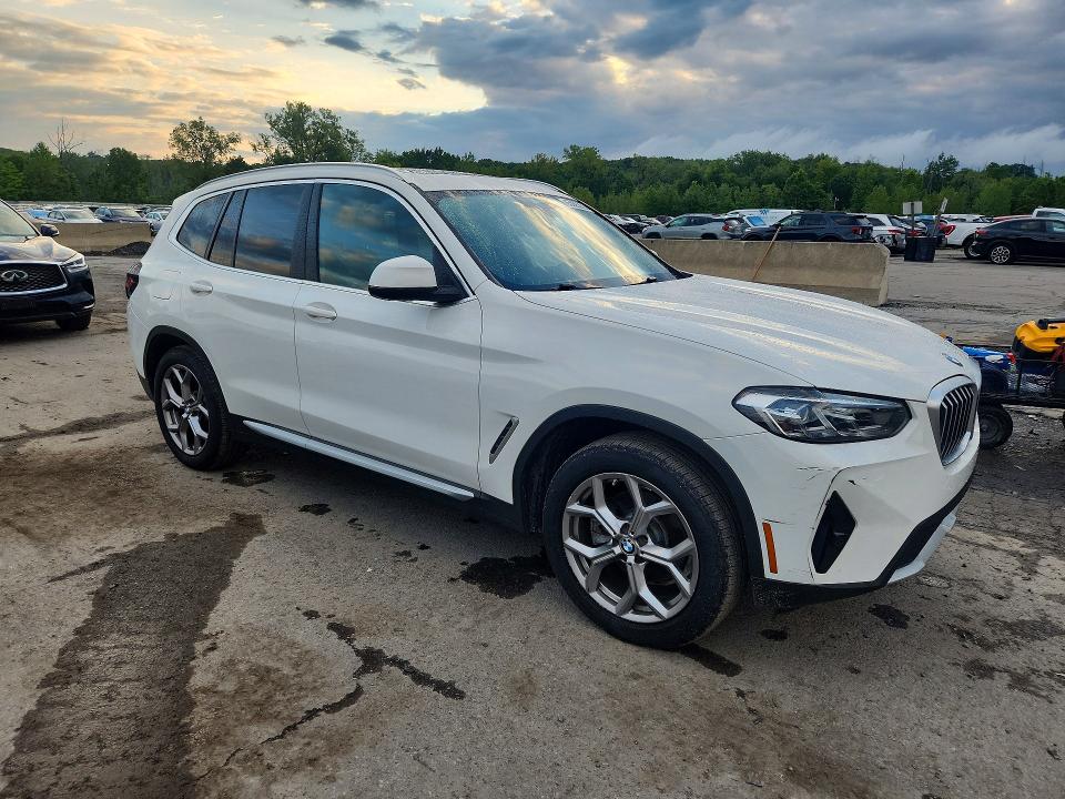2022 Bmw X3 მანქანა იყიდება აუქციონზე, vin: 5UX53DP06N9M13648, აუქციონის ნომერი: 65505326