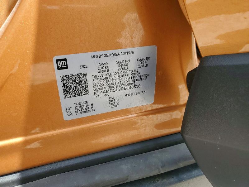 65202156 :رقم المزاد ، KL4AMCSL3RB140816 vin ، 2024 Buick Encore Gx مزاد بيع