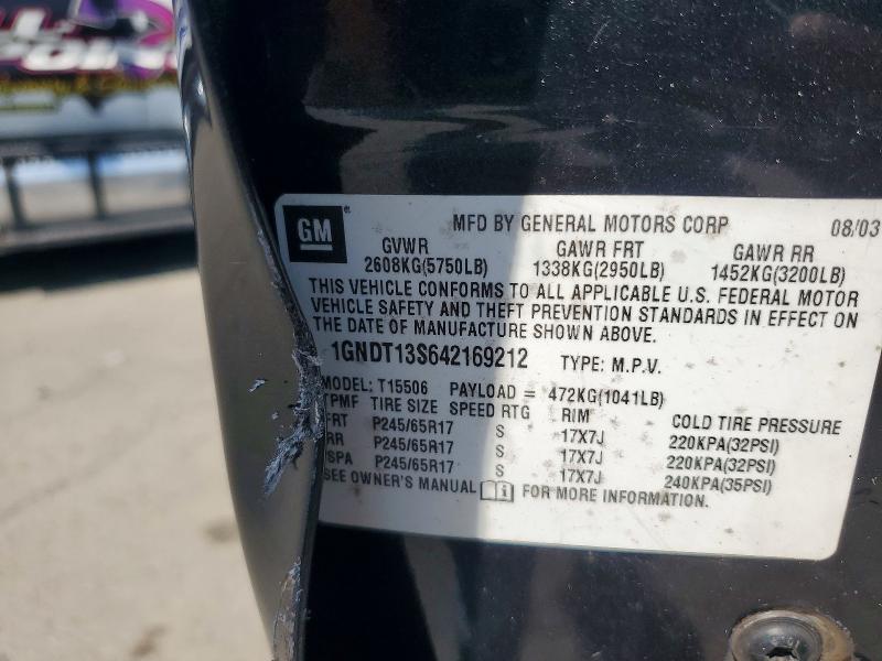 2007 Chevrolet Trailblazer მანქანა იყიდება აუქციონზე, vin: 1GNDT13S572177046, აუქციონის ნომერი: 62807766